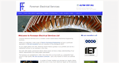 Desktop Screenshot of foremanelectrical.co.uk